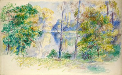 Ansicht eines Parks von Pierre Auguste Renoir